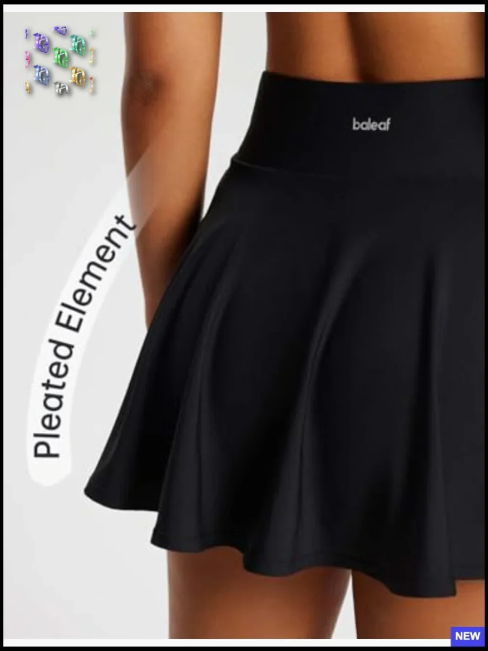 High Waisted Pleated Tennis Skirt with Pockets Tummy Control Golf Skort Athletic